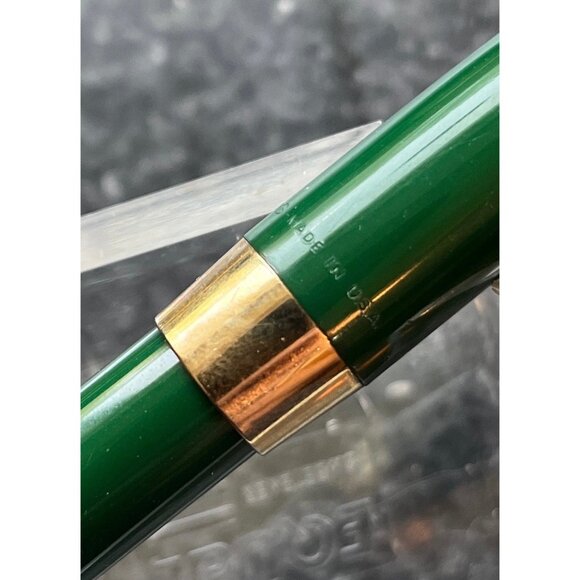 Vintage Sheaffer's PMF 1st Year Green Snorkel Fountain Pen Newly Refurbished - Picture 4 of 6